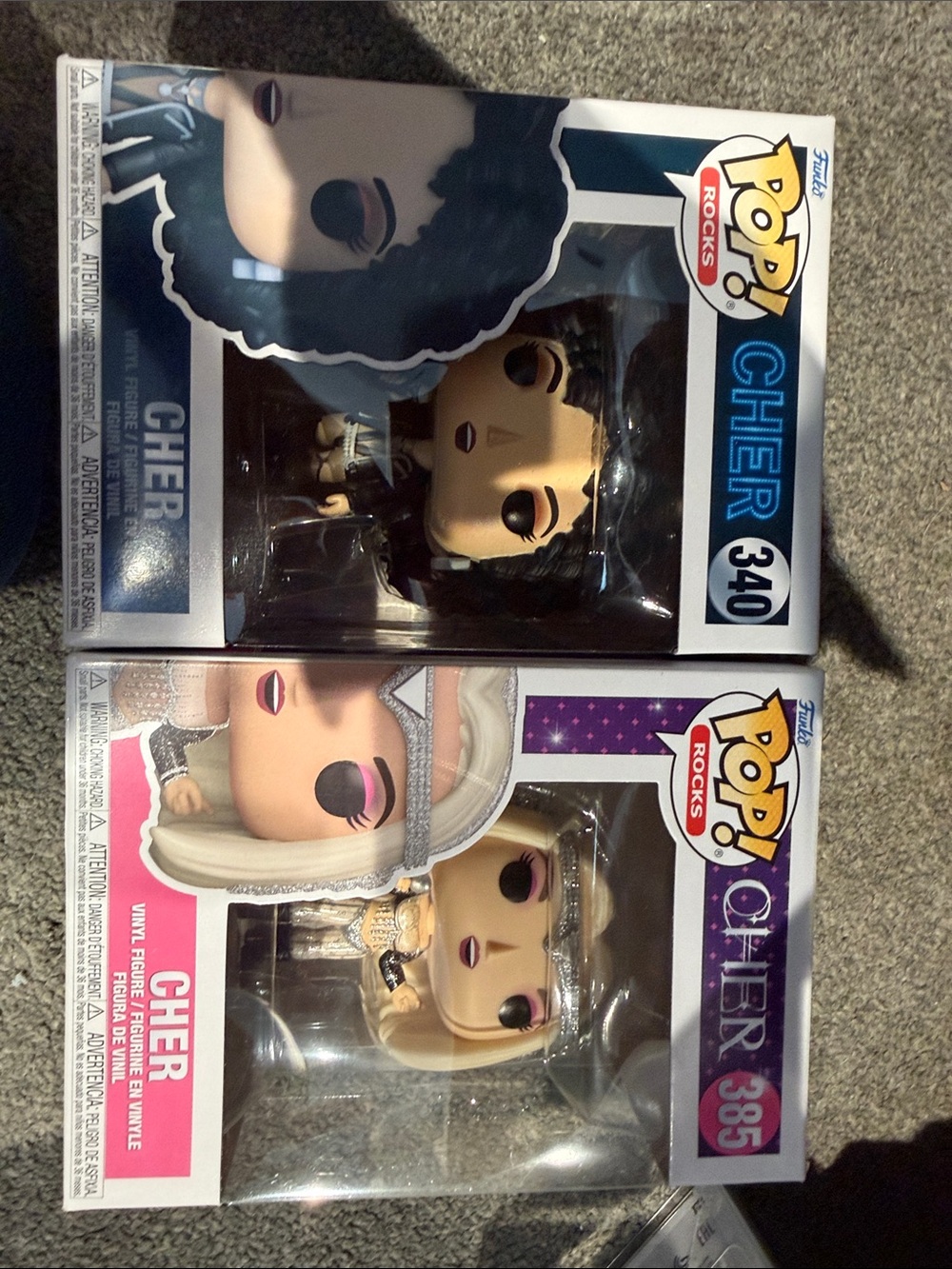 Funko Pop! Cher Vinyl Figures – Black Hair & Platinum Hair set of 2